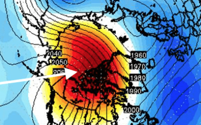 Bali’s Mount Agung. The Negative AO Index and East Coast Mid December Snow