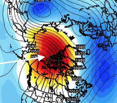 Bali’s Mount Agung. The Negative AO Index and East Coast Mid December Snow
