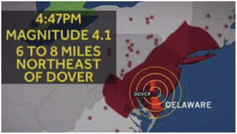 4.1 Earthquake, Delaware, Moon, Supermoon, perigee
