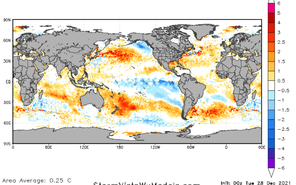 La Nina around the world