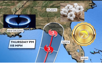Hurricane Helene commodity market impacts, developing worries for wheat crops & other comments