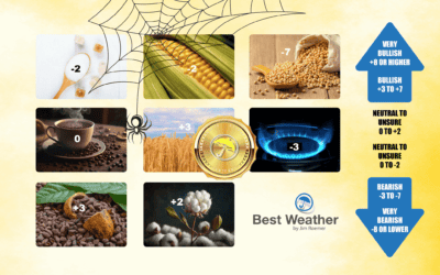 Weather Spider Update: Natural Gas Price Collapse, Potential Wetter Risks for Cocoa & Improved U.S. Soybean Weather